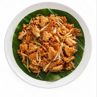 Char kuey Teow con Pollo
