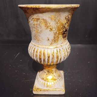 Jarrón Copa Dorada