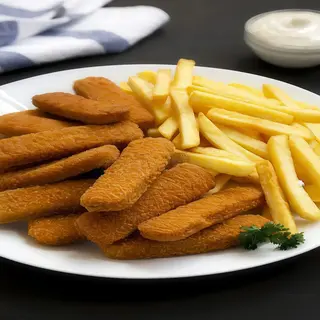 Palitos De Pescado Con Patatas