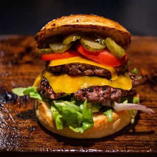 Hamburguesa Doble Clásica Americana
