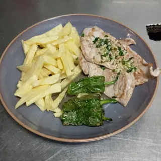 Solomillo con ajo y perejil
