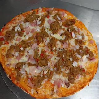 Pizza de carne mechada
