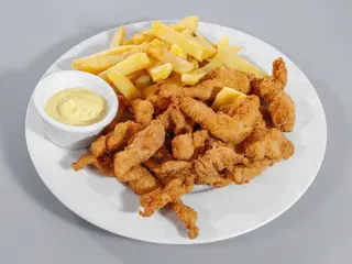 Tiras crujientes de pollo (racion)