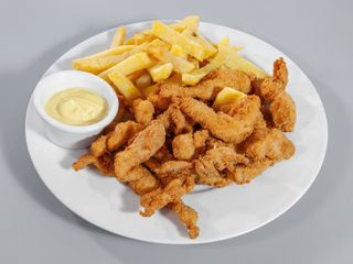 Tiras crujientes de pollo (racion)