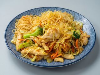 Fideos Singapur Vegetariano