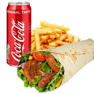 DURUM/PITA FALAFEL+PATATA+BEBIDA