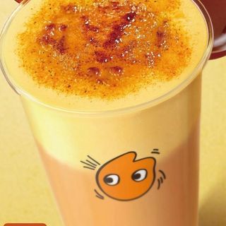 Te con leche creme brulee