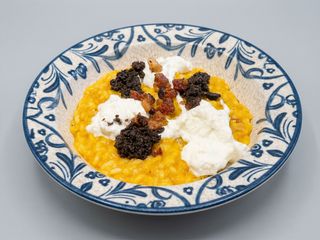 Risotto Zucca Con Burrata E Tartufo