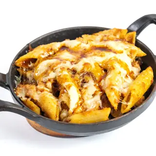 Macarrons de rostit gratinats
