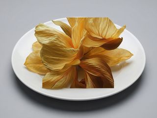 Flan de turrón 