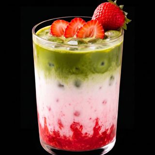 Matcha Latte Fresa
