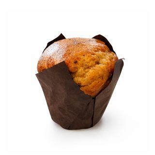 Magdalena de plátano rellena de crema de cacao