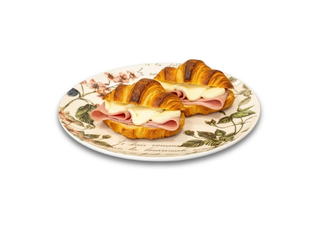 Medialuna de jamón y queso
