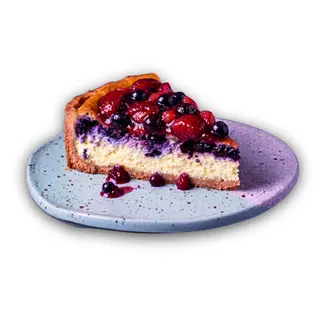 Tarta de ricotta y frutos rojos