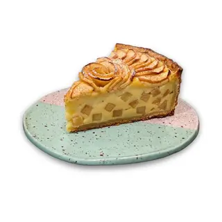 Tarta de manzana y crema