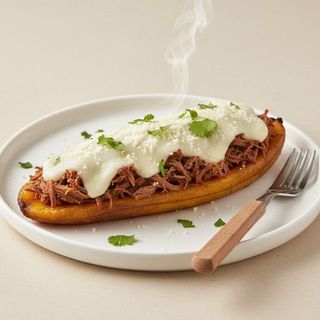 Plátano Relleno De Carne