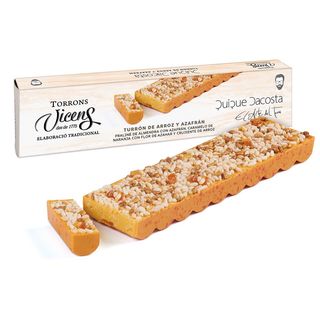 Turrón de Arroz y Azafrán 300g by Quique Dacosta en Estuche