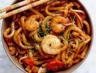17. Yakiudon Ebi 
