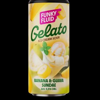 1Litro de cerveza Funky Fluid Gelato Banana & Guava Sundae