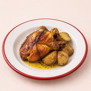 1/4 POLLO + PATATAS