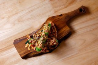 Rollitos de langostino crujiente