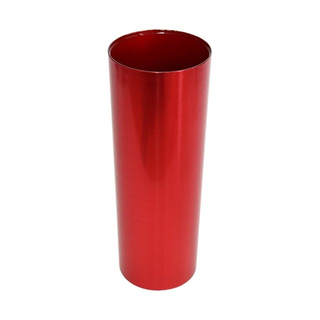 Jarrón metalizado rojo