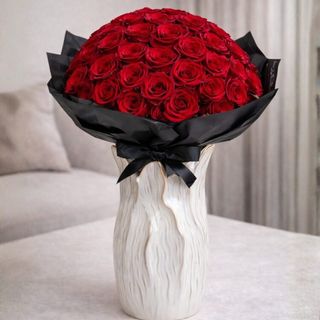 Red Roses Sphere con cerámica de autor