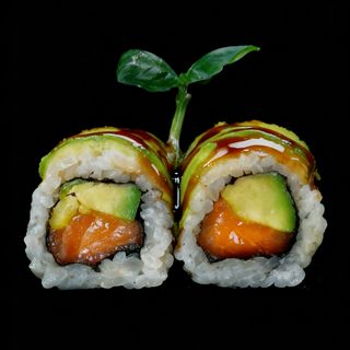 Uramaki sake avocado （8 pzs.）