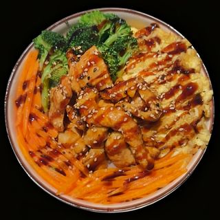 照烧鸡饭 arroz con pollo yakitori