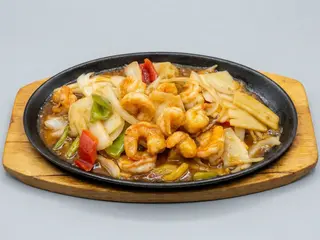 308 Langostinos Al Salsa Del Sha Cha
