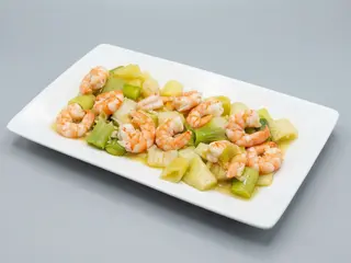 Gambas Con Ajo y puerro