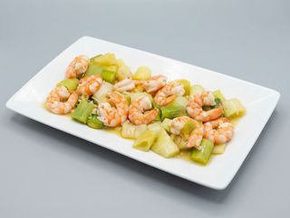 Gambas Con Ajo y puerro 