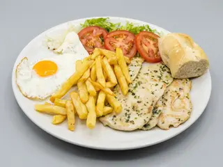 Pollo, ternera, lomo, bacon, hamburguesa carne o hamburguesa pollo con