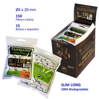 Filtros Slim Targard - 150 Unidades