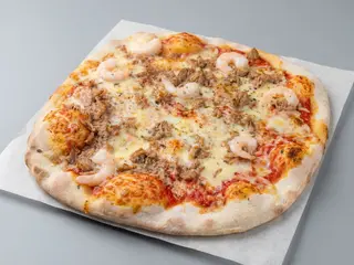 PIZZA Atún y gambas