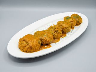 Albondigones rellenos con hongos 