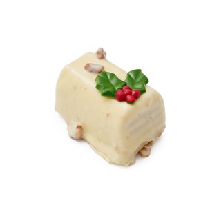 Postre Tronco Navidad carrot cake