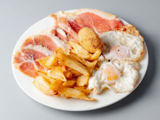 Plato De Huevos Fritos