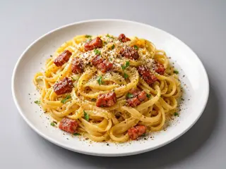 Tagliatelle a la Carbonata