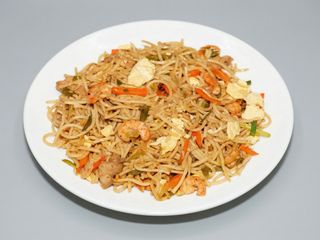 08.10.  tallarines con gambas 