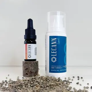 Pack SPORT: Aceite 10% + 5% con Crema Sport