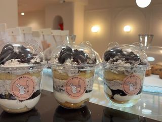 pastel de vasito de oreo