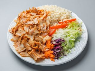 Plato Kebab Con Arroz