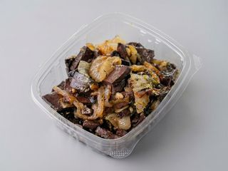 Sangre frita encebollá