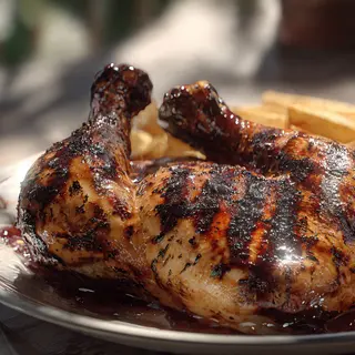 1 POLLO ALABRASADE LEÑA