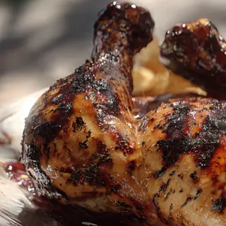 MEDIO POLLO A LA BRASA DE LEÑA