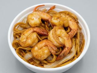 Tallarins Fregits Amb Gambes