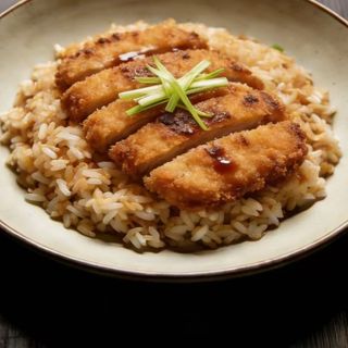 19PK.Yakimeshi con pollo katsu