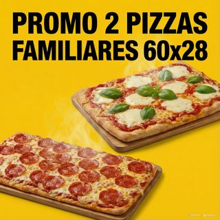 Promo 2 Pizzas Familiares