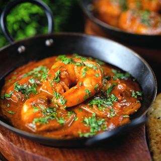 Garlic Chilli Prawns Balti